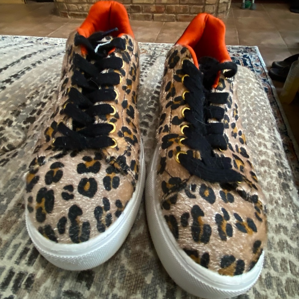 Boutique animal print sneakers by Lucky Step size 7